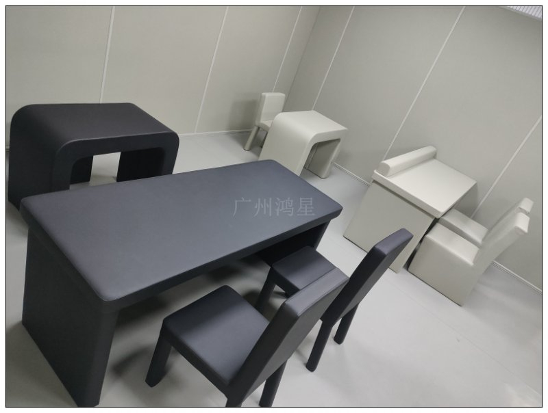 詢問室辦案區(qū)防撞桌椅墻面軟包